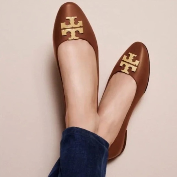 Tory Burch Shoes - Tory Burch Raleigh Flat, gold logo leather sole
